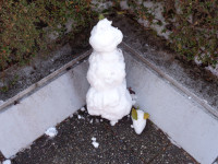 雪だるま？とうさぎ